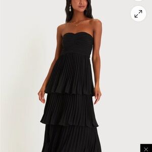 Lulus Elegant Black Strapless Dress